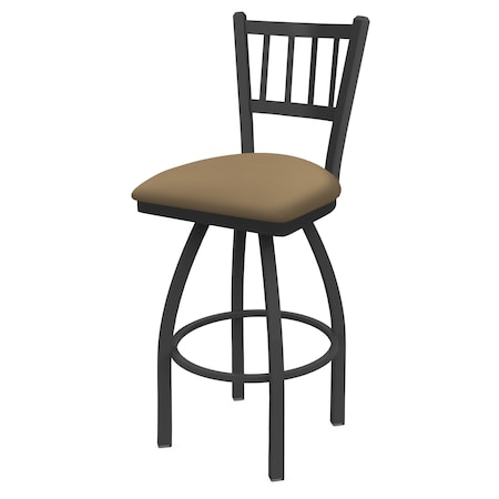 Holland Bar Stool Co 30" Swivel Bar Stool, Pewter Finish, Canter Sand Seat 81030PW013